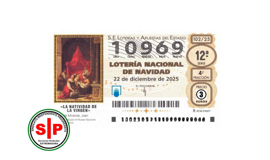 Lotería de Navidad 2025 para afiliados SIP