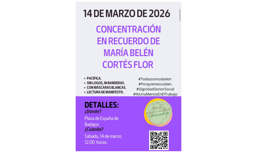 Concentración en recuerdo de María Belén Cortés Flor – 14 Marzo 2026