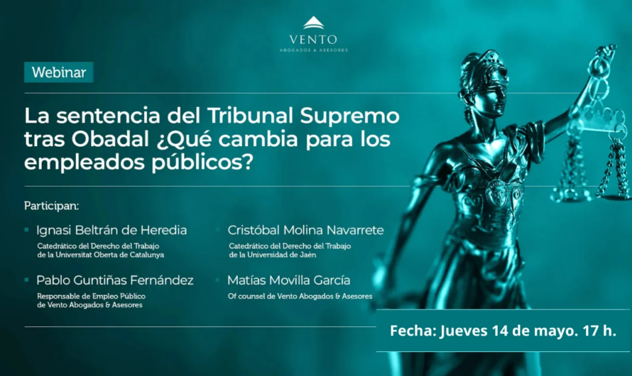 Webinar gratuito: La sentencia del TS sobre empleo público temporal